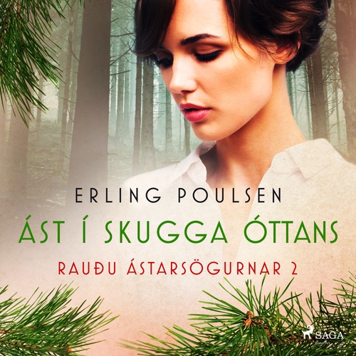 Couverture audiobook de Ást í skugga óttans (Rauðu ástarsögurnar 2), de Erling Poulsen