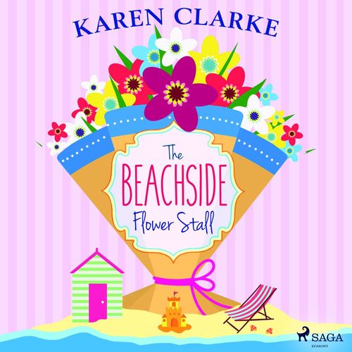 audiobook cover of The Beachside Flower Stall, by Karen Clarke