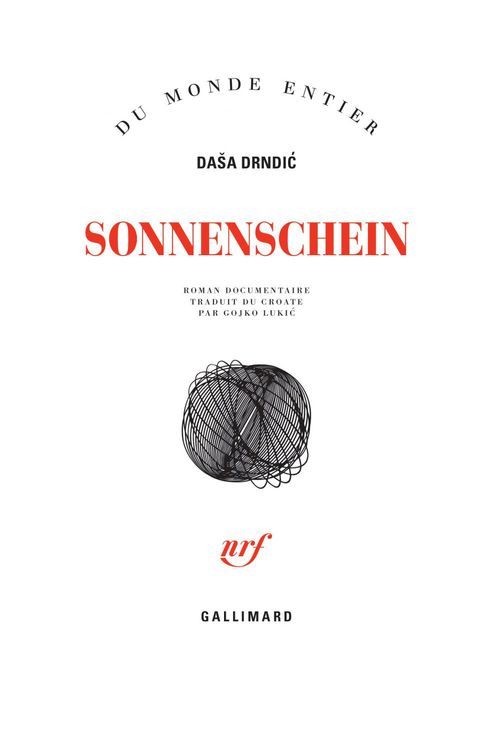 Couverture ebook de Sonnenschein, de Dasa Drndic