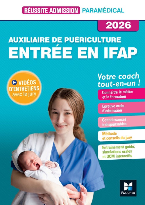 ebook cover of Réussite admission Entrée en IFAP - Auxiliaire de puériculture 2026, by Jackie Pillard