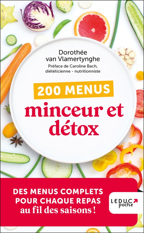ebook cover of 200 menus minceur et détox, by Dorothée Van Vlamertynghe