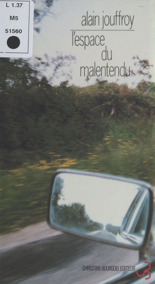 Couverture ebook de L'Espace du malentendu, de Alain Jouffroy