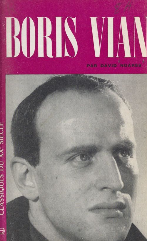 ebook cover of Boris Vian, by David Noakes