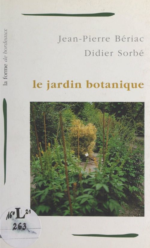 ebook cover of Le jardin botanique, by Jean-Pierre Beriac, Didier Sorbé