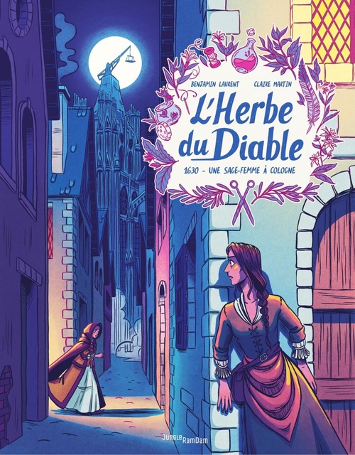ebook cover of L'Herbe du diable - 1630. Une sage-femme à Cologne, by Benjamin Laurent