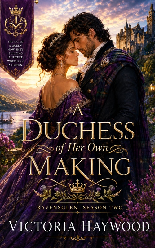 Couverture ebook de A Duchess of Her Own Making - Ravensglen, Season Two, de Victoria Haywood