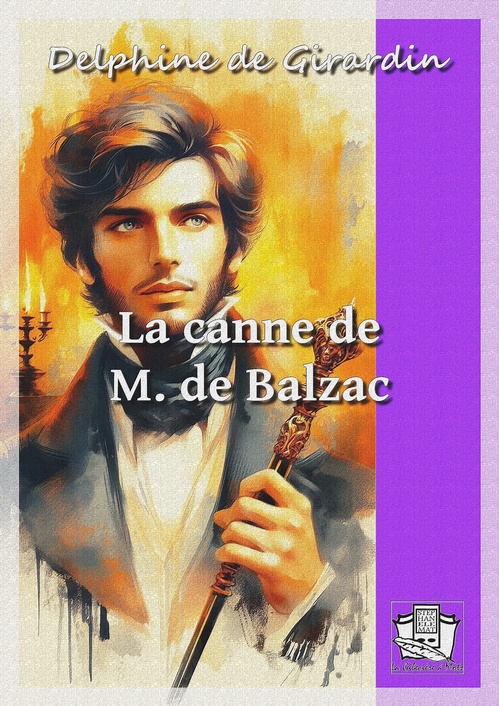 Couverture ebook de La canne de M. de Balzac, de Delphine De Girardin
