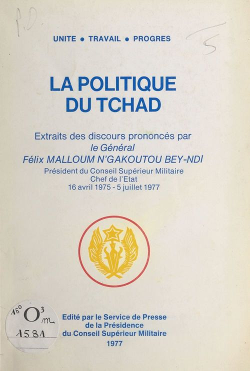ebook cover of La politique du Tchad, by Anonyme