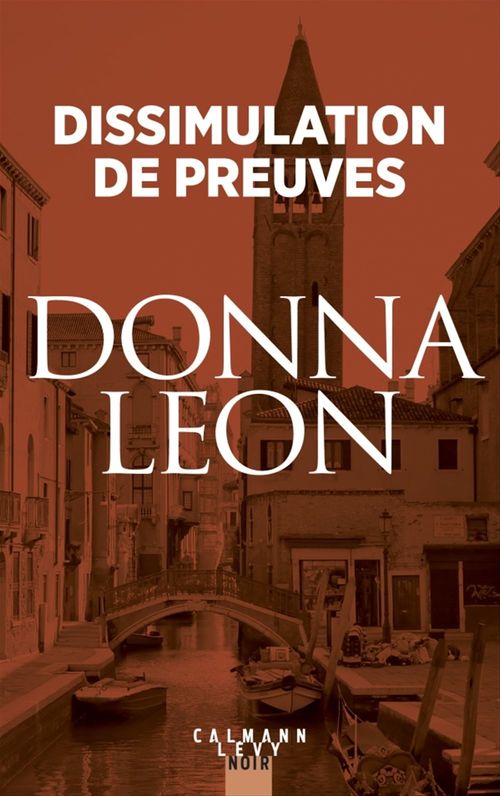 ebook cover of Dissimulation de preuves, by Donna Leon