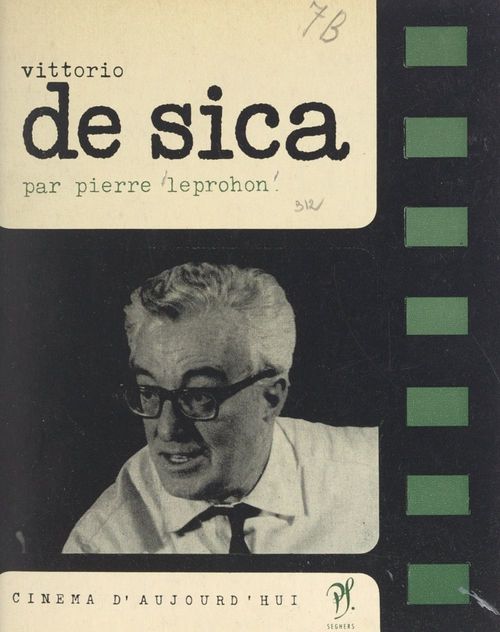 ebook cover of Vittorio de Sica, by Pierre Leprohon