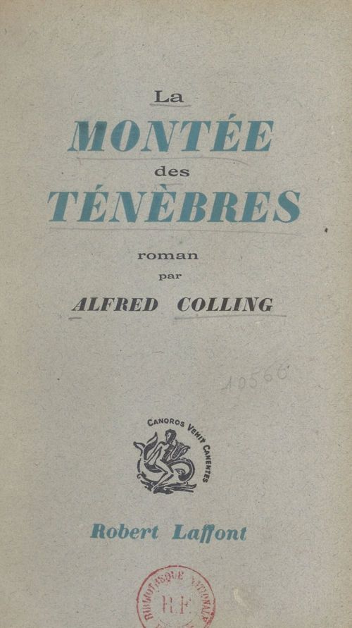 ebook cover of La montée des ténèbres, by Alfred Colling