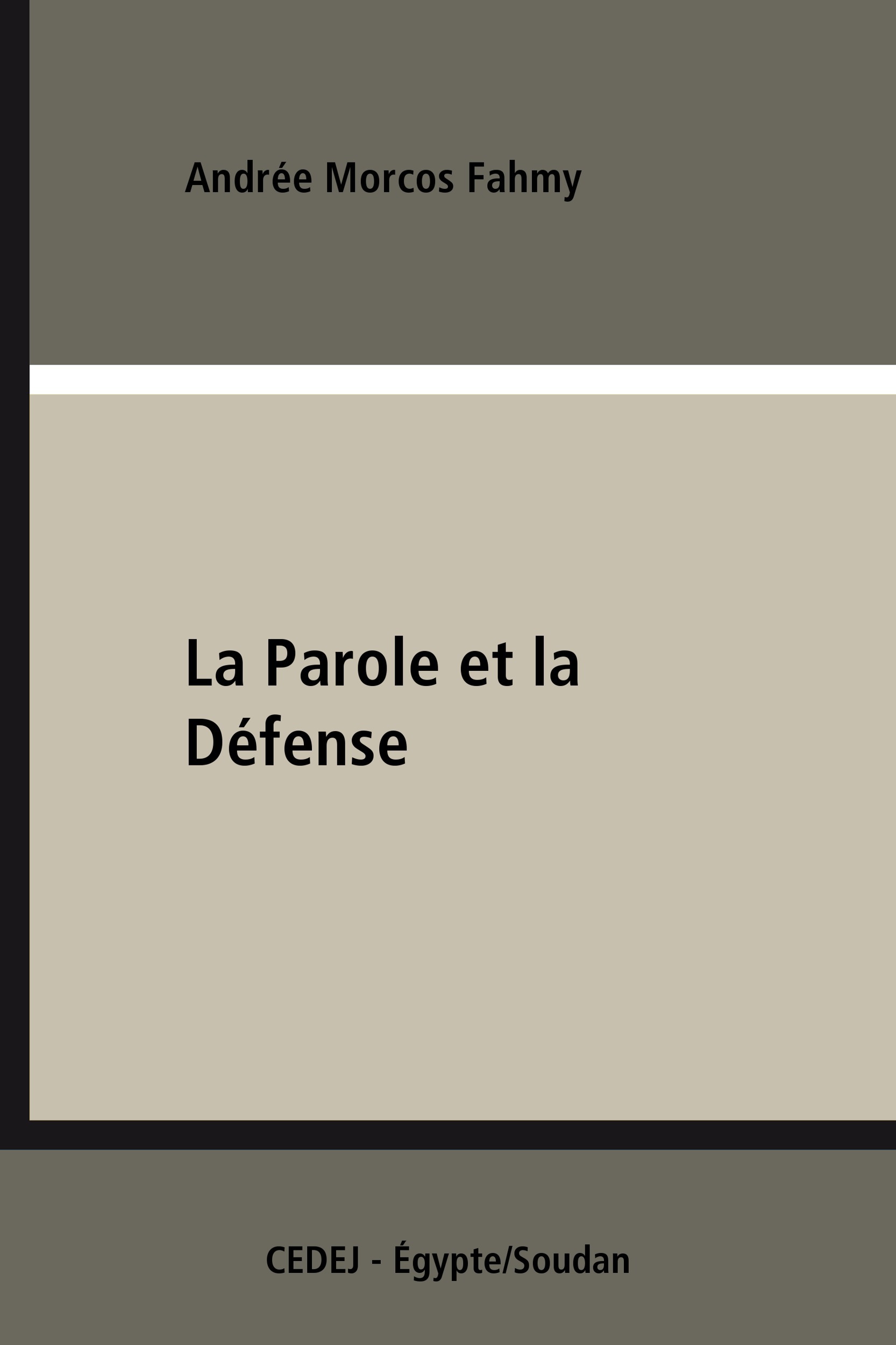ebook cover of La Parole et la Défense, by Jean-Claude Vatin