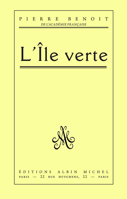 ebook cover of L'Ile verte, by Pierre Benoit