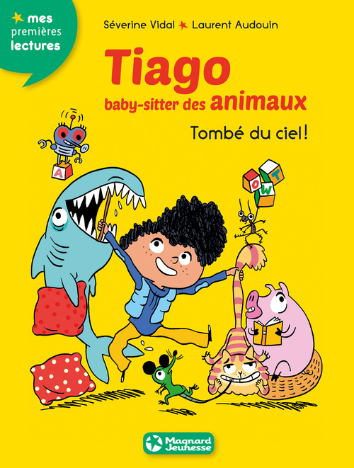 Couverture ebook de Tiago, baby-sitter des animaux 2 - Tombé du ciel !, de Séverine Vidal