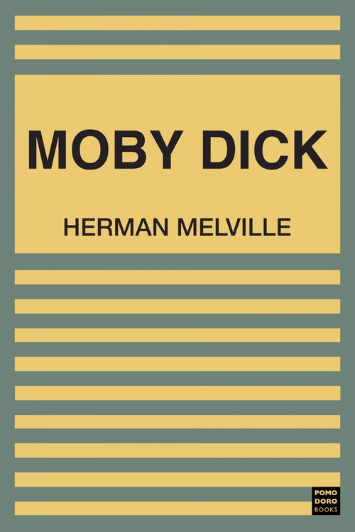 ebook cover of Moby Dick, by Herman Melville