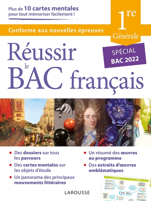 Couverture ebook de Réussir le français au bac, de Collectif