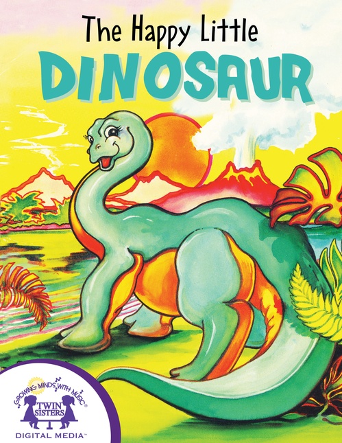 Couverture ebook de The Happy Little Dinosaur, de Judy Nayer