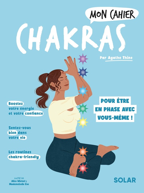 Couverture ebook de Mon cahier Chakras, de Agathe Thine