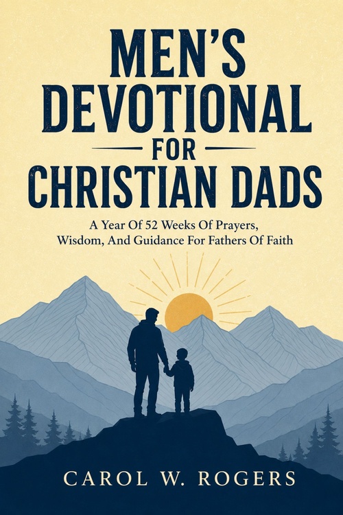 Couverture ebook de Men's Devotional For Christian Dads, de Carol W. Rogers