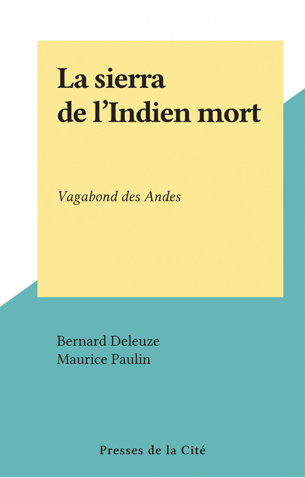 Couverture ebook de La sierra de l'Indien mort, de Bernard Deleuze