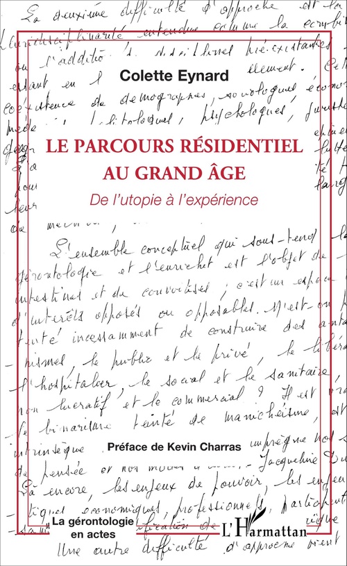 Couverture ebook de Le parcours résidentiel au grand âge, de Colette Eynard