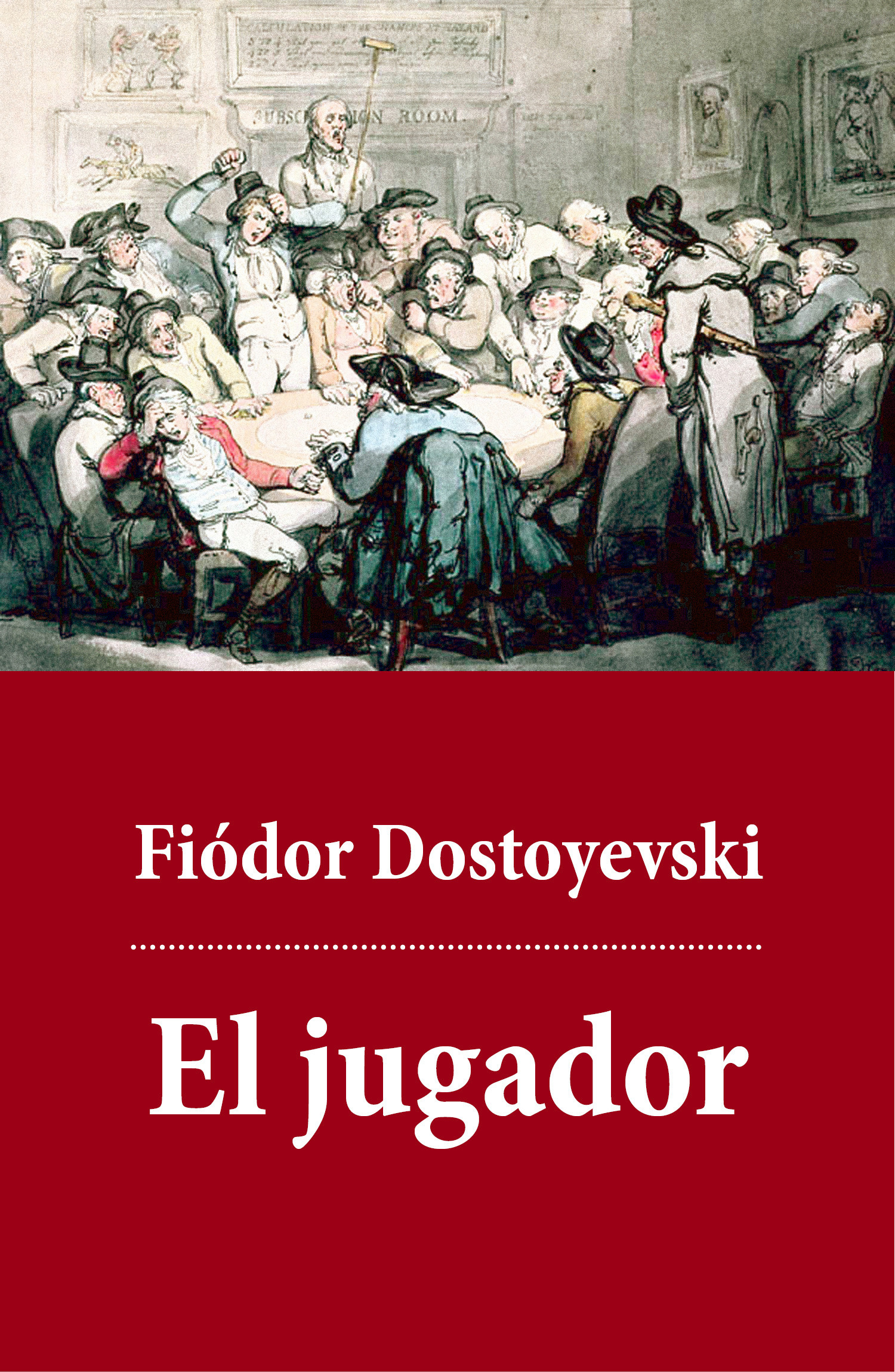 ebook cover of El jugador, by Fiodor Dostoyevski