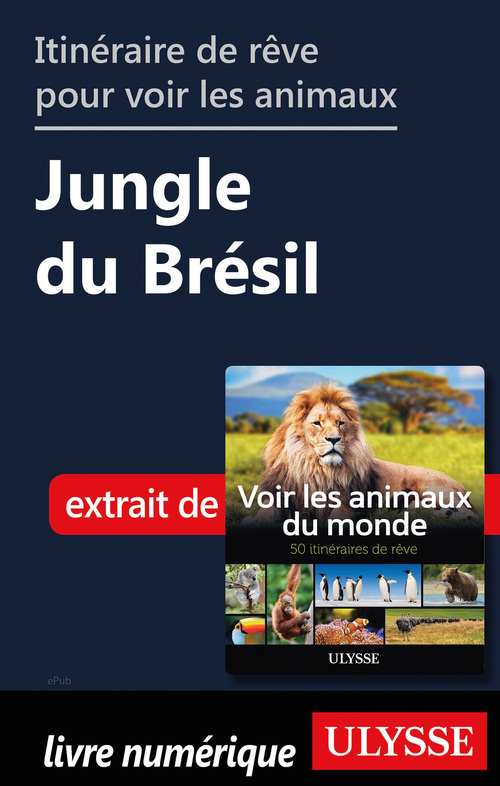 Couverture ebook de Itinéraire de rêve pour voir les animaux - Jungle du Brésil, de Ariane Arpin-Delorme