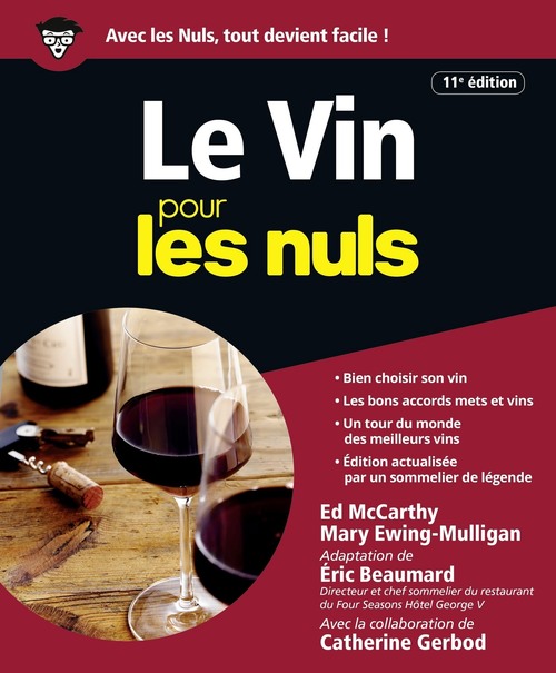 Couverture ebook de Le vin pour les Nuls, 11e édition, de Eric Beaumard