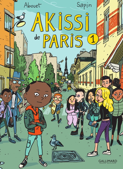 Couverture ebook de Akissi de Paris (Tome 1), de Marguerite Abouet, Mathieu Sapin
