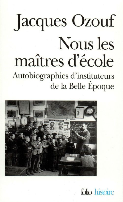 ebook cover of Nous les maîtres d'école, by Jacques Ozouf