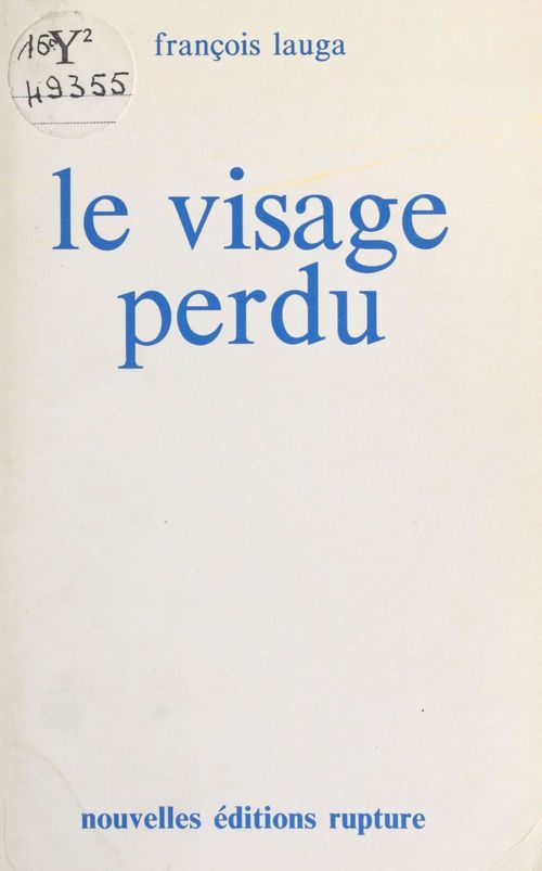 ebook cover of Le Visage perdu, by Francois Lauga