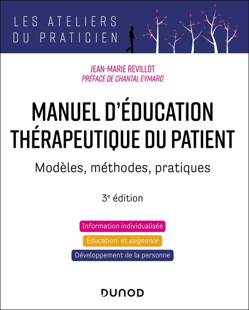 Couverture ebook de Manuel d'Education Thérapeutique du Patient - 3e éd., de Jean-Marie Revillot