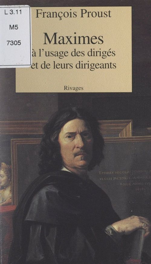 Couverture ebook de Maximes, de Francois Proust