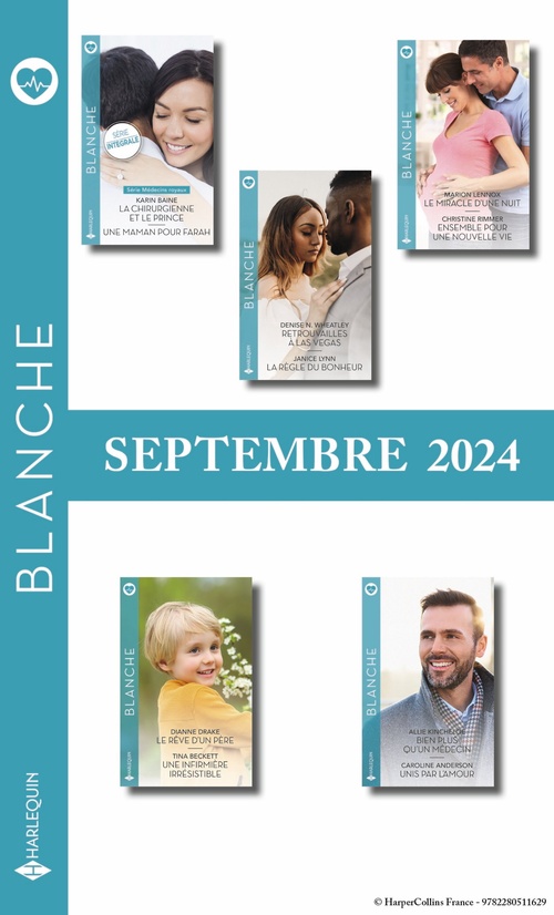 Couverture ebook de Pack mensuel Blanche - 10 romans (septembre 2024), de Collectif