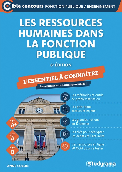 ebook cover of Les ressources humaines dans la fonction publique : L´essentiel à connaître - Catégories A+, A et B - Édition 2026-2027, by Anne Collin