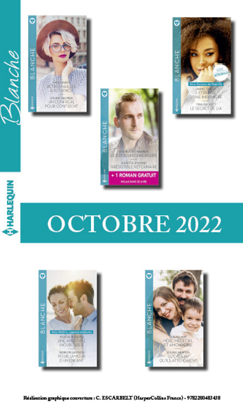 ebook cover of Pack mensuel Blanche - 10 romans + 1 titre gratuit (Octobre 2022), by Collectif