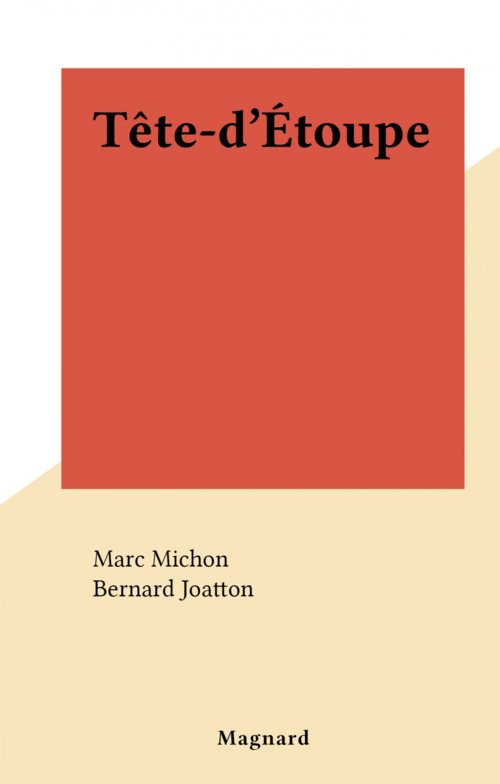 ebook cover of Tête-d'Étoupe, by Marc Michon