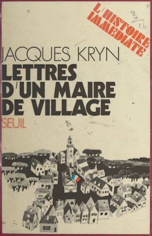 Couverture ebook de Lettres d'un maire de village, de Jacques Kryn