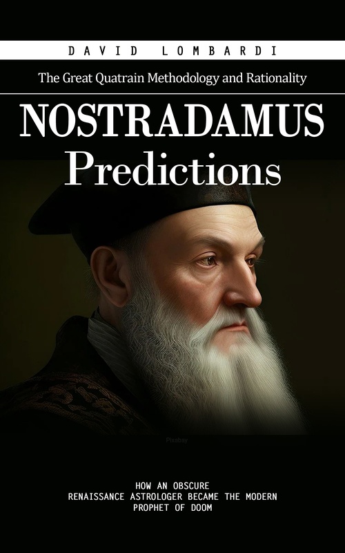 Couverture ebook de Nostradamus Predictions: The Great Quatrain Methodology and Rationality (How an Obscure Renaissance Astrologer Became the Modern Prophet of Doom), de David Lombardi