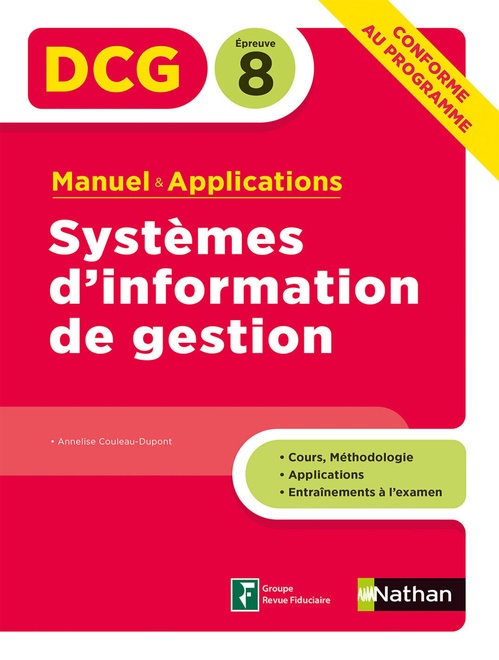 ebook cover of Systèmes d'information de gestion - DCG Epreuve 8 - Manuel et applications (Epub 3RF) - 2020, by Annelise Couleau-Dupont