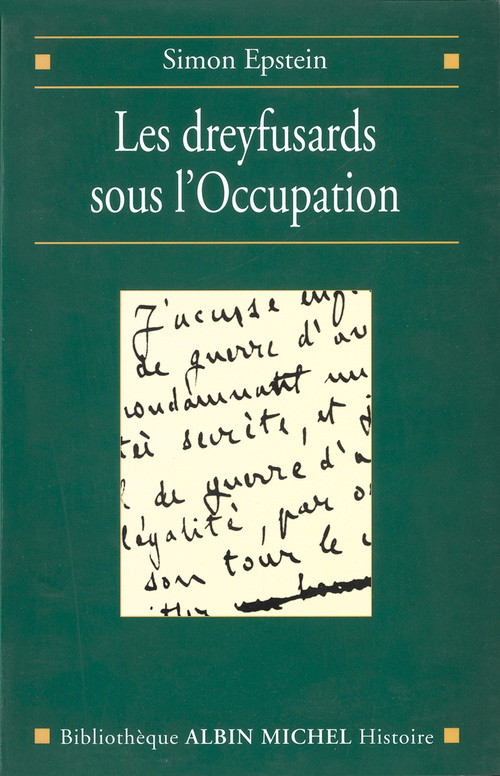 Couverture ebook de Les Dreyfusards sous l'Occupation, de Simon Epstein