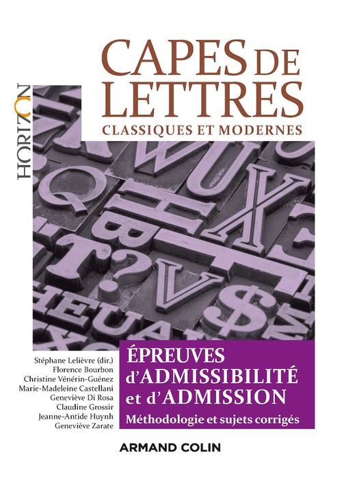 ebook cover of CAPES de Lettres - 3éd., by Florence Bourbon, Stéphane Lelièvre