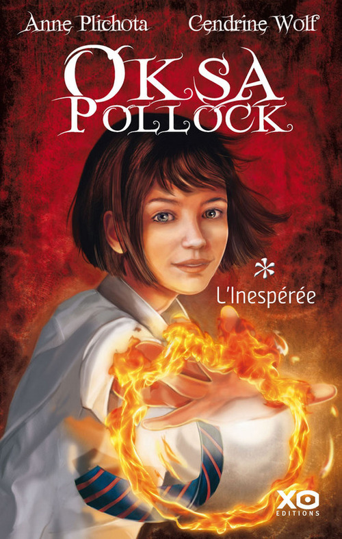 Couverture ebook de Oksa Pollock - Tome 1 L'inespérée, de Anne Plichota, Cendrine Wolf