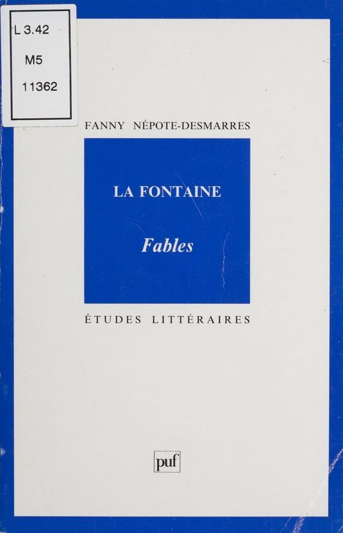 Couverture ebook de La Fontaine : «Fables», de Nepote/Desmarres F