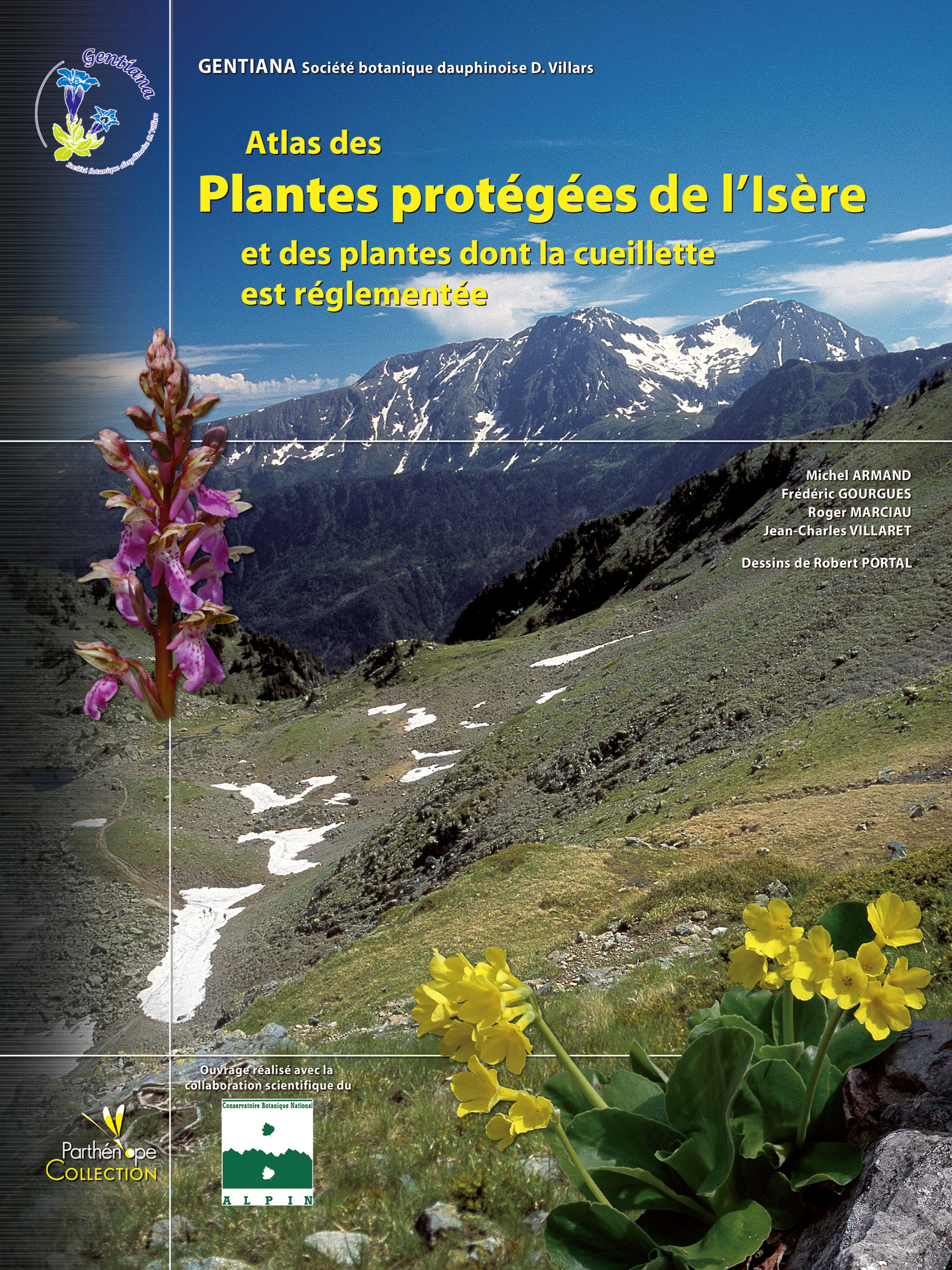 Couverture ebook de Atlas des Plantes protégées de l'Isère et des plantes dont la cueillette est réglementée, de Armand/Gourgues