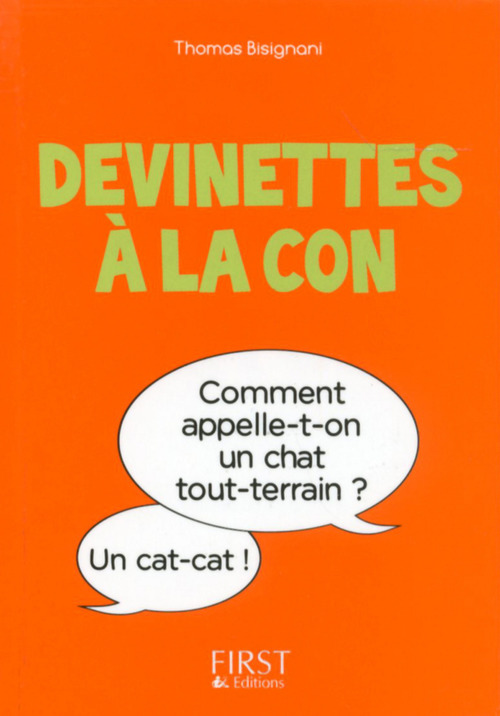Couverture ebook de Petit Livre de - Devinettes à la con, de Thomas Bisignani