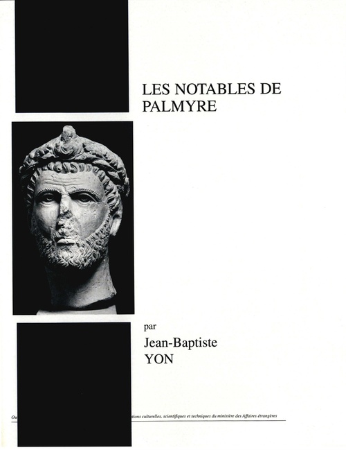 Couverture ebook de Les notables de Palmyre, de Jean-baptiste Yon