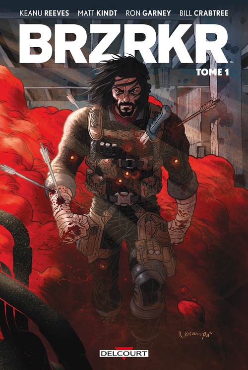 Couverture ebook de BRZRKR T01, de Keanu Reeves