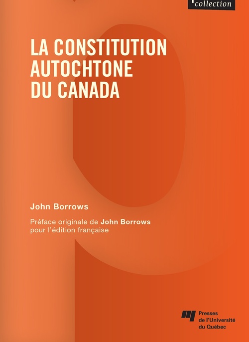 ebook cover of La constitution autochtone du Canada, by John Borrows