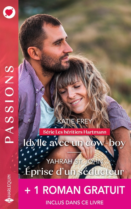 Couverture ebook de Idylle avec un cow-boy - Éprise d'un séducteur + 1 roman gratuit, de Katie Frey, Joanne Rock, Yahrah St. John